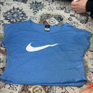 Nike Blue T-Shirt with White Logo